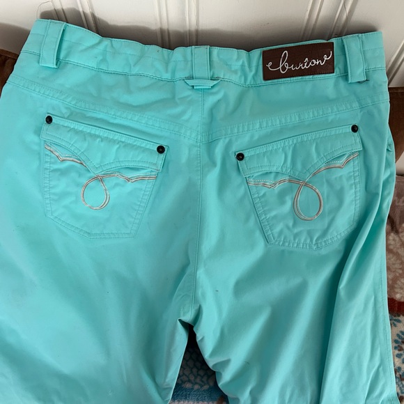 Burton Snow Pants, size Lg, turquoise color, worn once, great condition. - Picture 4 of 5